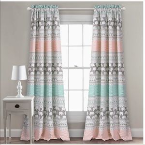 NEW Room Darkening Elephant Curtains